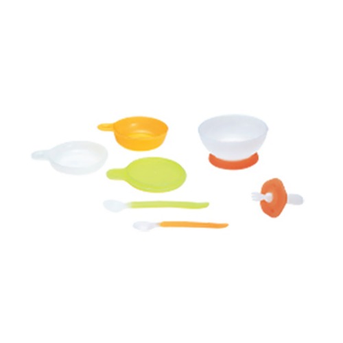 [콤비] 식기스텝1 (간편이유식기,피딩스푼2종,그릇,안전포크)